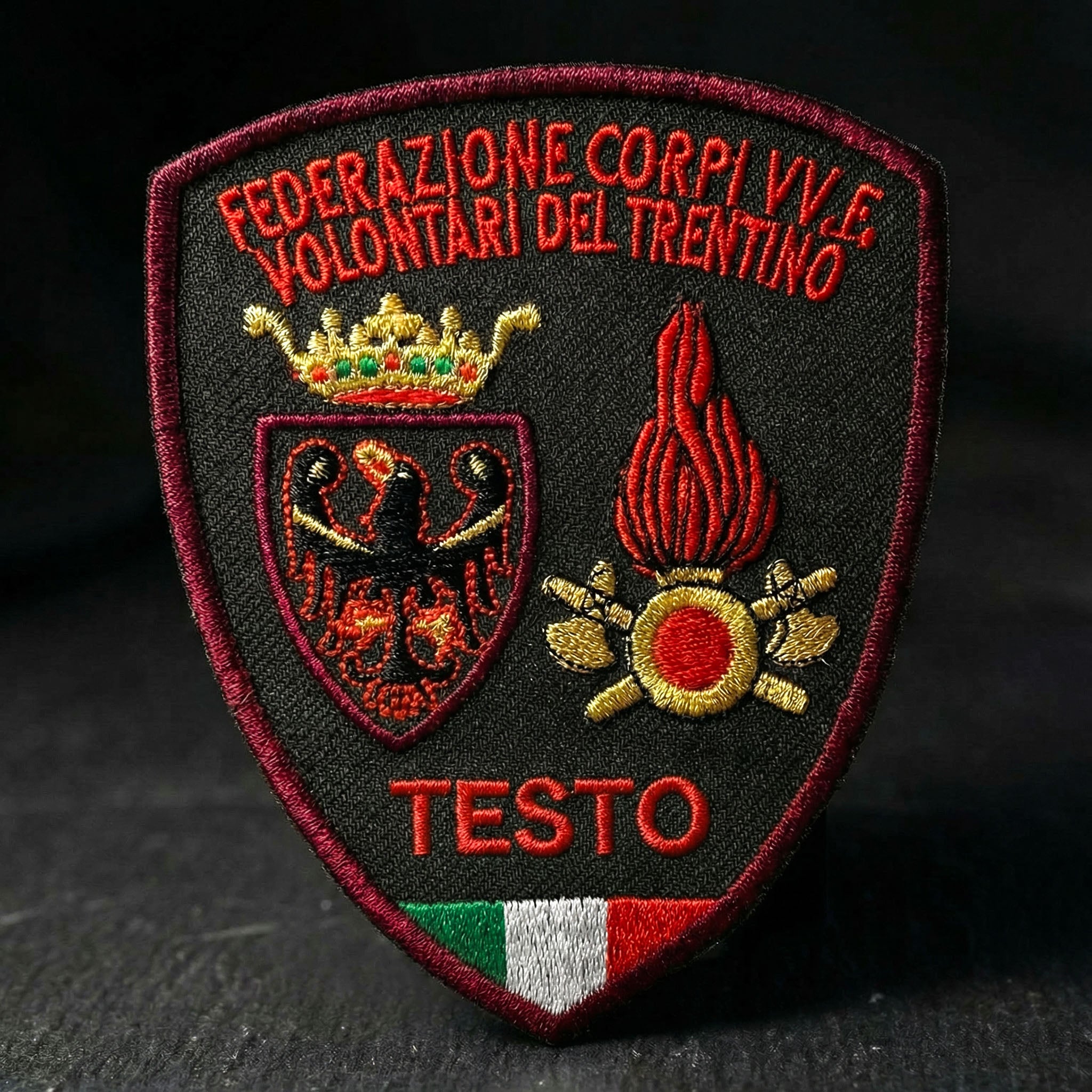 Toppa ricamata da spalla personalizzata