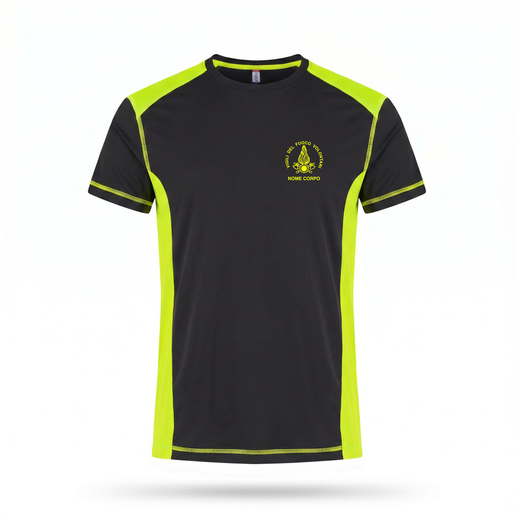 T-shirt con inserti fluo - personalizzabile