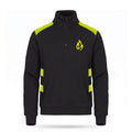 Felpa con zip - inserti fluo