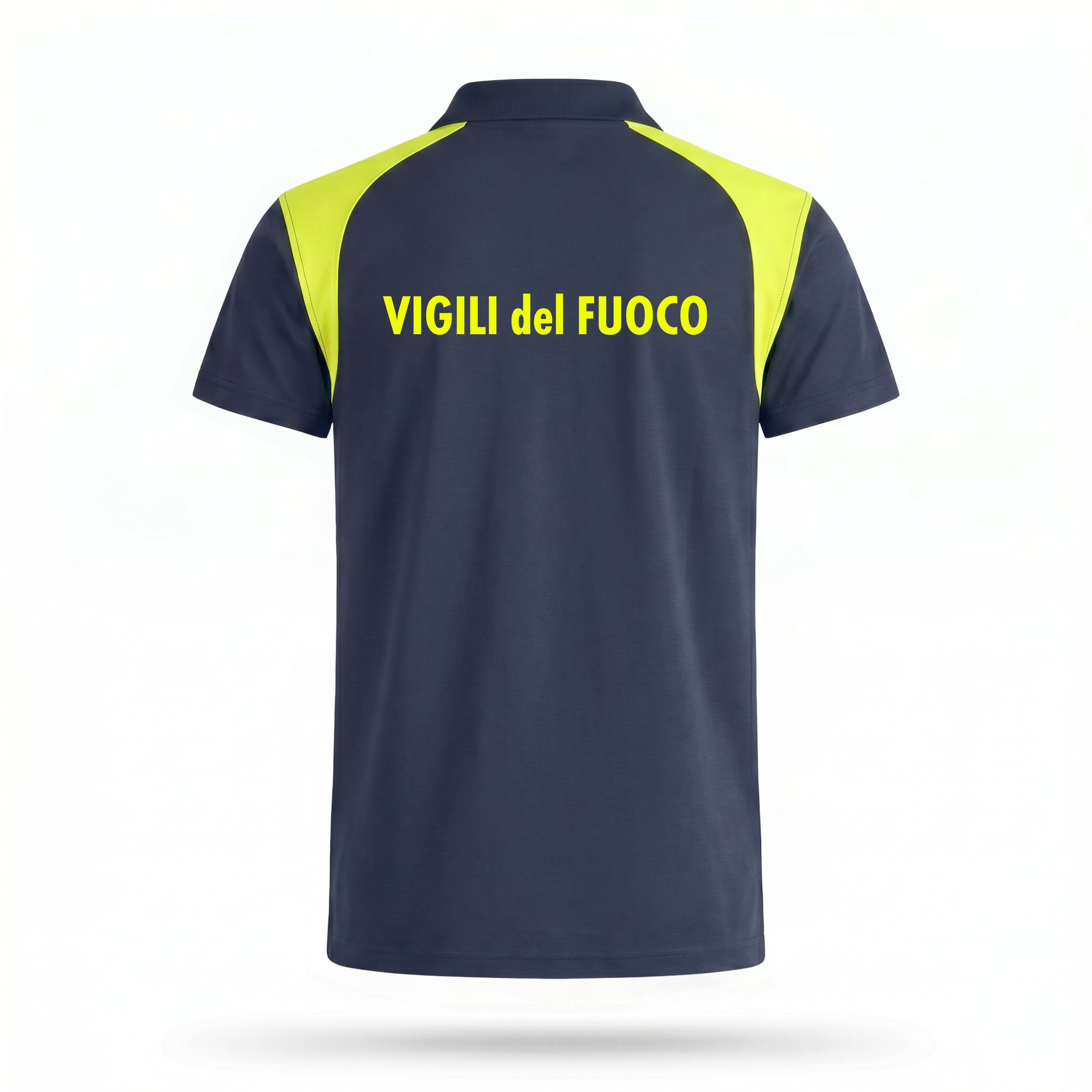 Polo con inserti fluo - personalizzabile